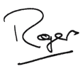 Roger's sign off